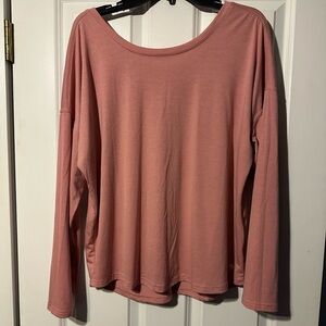 Women's Pink Long Sleeve Top